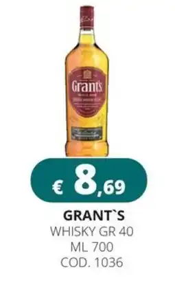 Altasfera Grant's whisky gr 40 offerta