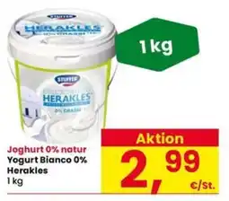 Interspar Joghurt 0% natur Yogurt Bianco 0% Herakles offerta