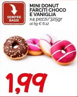Hardis Mini donut farciti choco e vaniglia offerta