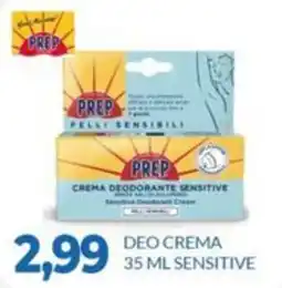 GeD Shopping PREP crema deodorante sensitive offerta