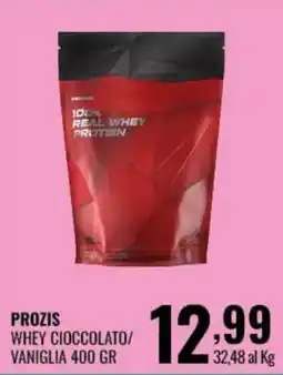 Gecop Prozis whey cioccolato offerta