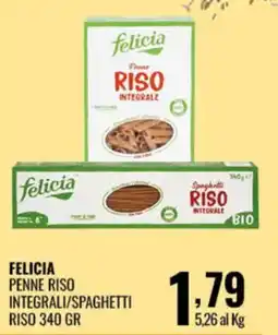 Gecop Felicia Penne Riso Integrali/Spaghetti Riso offerta