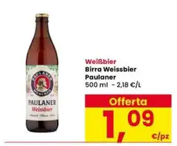 Interspar Birra Weissbier Paulaner offerta