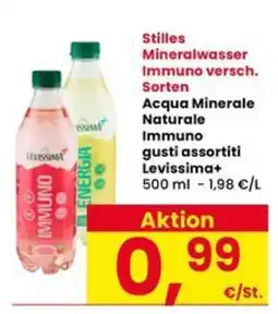 Interspar Acqua Minerale Naturale Immuno gusti assortiti Levissima+ offerta