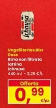 Interspar Birra non filtrata Ichnusa offerta
