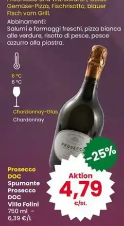 Interspar Prosecco DOC Spumante Prosecco DOC Villa Folini offerta