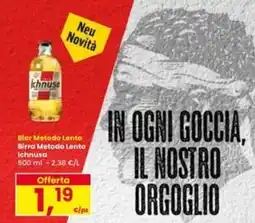 Interspar Bier Metodo Lento Ichnusa offerta