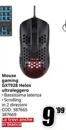 MediaWorld Mouse gaming GXT928 Helox offerta