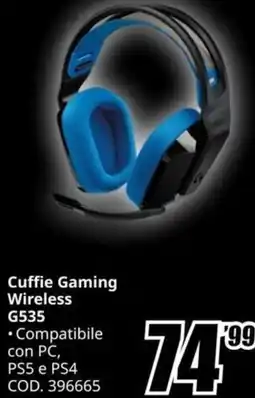 MediaWorld Cuffie Gaming Wireless G535 offerta