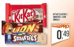 Cash pro Kit Kat Classico / Smarties / Lion Singolo offerta