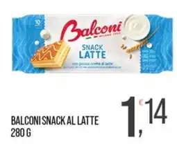 Cash pro Balconi snack al latte offerta