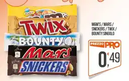 Cash pro M&M'S / MARS / SNICKERS / TWIX / BOUNTY SINGOLO offerta
