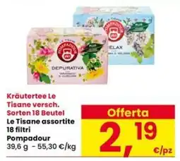 Interspar Kräutertee Le Tisane verschie Le Tisane assortite offerta