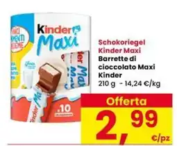 Interspar Kinder Maxi offerta