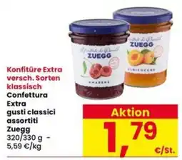 Interspar Konfitüre Extra versch. Sorten klassisch Confettura Extra gusti classici assortiti Zuegg offerta