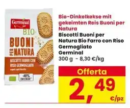 Interspar Biscotti Buoni per Natura Bio Farro con Riso Germogliato Germinal offerta