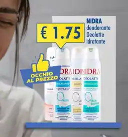 Magika Shop Nidra deodorante Deolatte idratante offerta