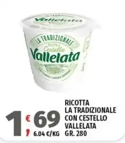 Vivo Supermercati Ricotta la tradizionale con cestello vallelata offerta