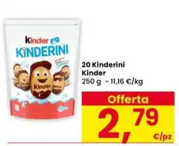 Eurospar Kinder Kinderini offerta