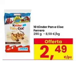 Eurospar Kinder Pan e Cioc Ferrero offerta