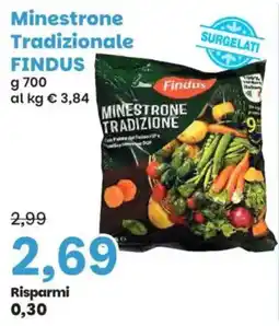 Prix Quality Minestrone Tradizionale Findus offerta