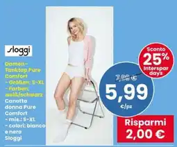 Interspar Sloggi Damen-Tanktop Pure Comfort offerta