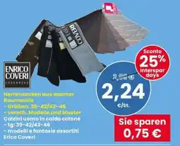 Interspar Herrensocken Enrico Coveri offerta