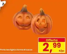 Eurospar Porta tea light a forma di zucca offerta