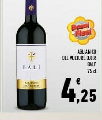Conad Superstore Bali aglianico del vulture dop offerta