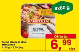 Eurospar Tonno all'olio di oliva Maruzzella offerta
