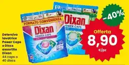 Eurospar Detersivo lavatrice Power Caps o Discs assortito Dixan offerta
