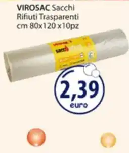 Acqua & Sapone Virosac sacchi rifiuti trasparenti offerta