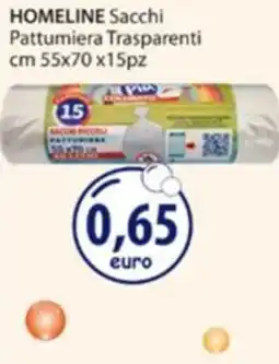 Acqua & Sapone Homeline sacchi pattumiera trasparenti offerta