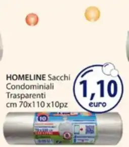Acqua & Sapone Homeline sacchi condominiali trasparenti offerta