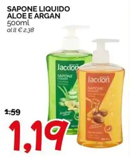 Hardis Sapone liquido aloe e argan Jacklon offerta
