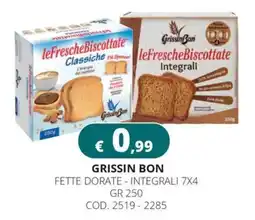 Altasfera Grissin Bon leFrescheBiscottate Integrali offerta