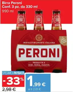 Carrefour Express Birra Peroni offerta