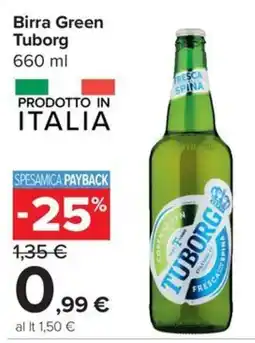 Carrefour Express Birra Green Tuborg offerta