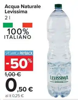 Carrefour Express Acqua Naturale Levissima offerta