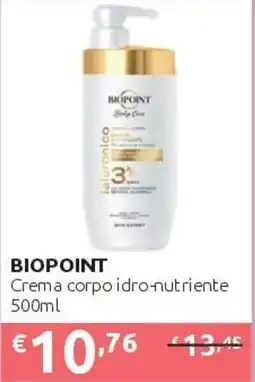 PiùMe Biopoint crema corpo idro-nutriente offerta