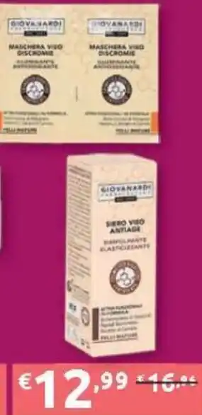 Giovanardi Maschera viso discromie