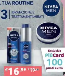 PiùMe Nivea Men idratazione e trattamenti mirati offerta