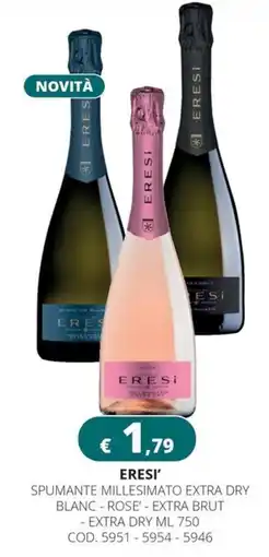 Altasfera Eresi' spumante millesimato extra dry blanc - rose' - extra brut offerta