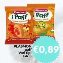 Supermercati Pasquale Prisco Plasmon i Paff offerta