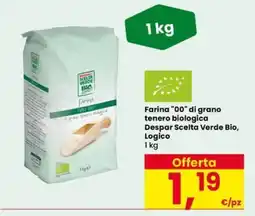 Eurospar Farina "00" di grano tenero biologica Despar Scelta Verde Bio, Logico offerta