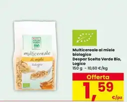 Eurospar Multicereale al miele biologico Despar Scelta Verde Bio offerta