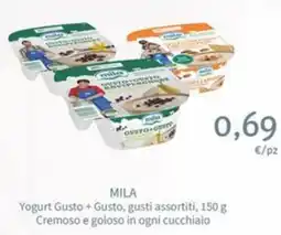 Eurospar Mila Yogurt Gusto + Gusto offerta