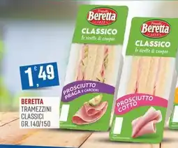 Marketpiù Beretta tramezzini classici offerta