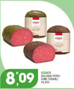 Rosa Cash Coati salame pepe/erbe tunnel offerta