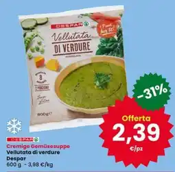 Interspar Vellutata di verdure Despar offerta